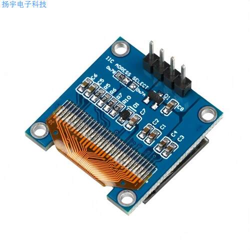 1.3寸液晶屏 蓝色 白色 I2C IIC通信 12864 OLED显示屏模块 4针