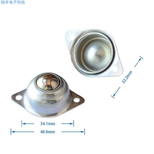 M4转向轮 钢珠万向轮 16厘菱形牛眼轮兼容arduino机器人巡线小车