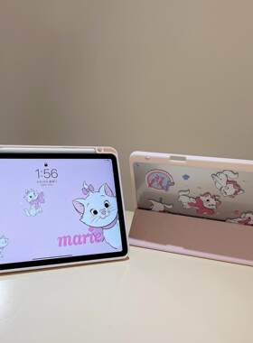 适用iPad Air4/5 苹果平板保护套iPad Air1/2磁吸亚克力--玛丽猫