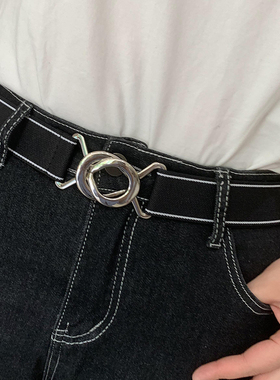 男女式时尚松紧腰带弹性百搭牛仔裤皮带羽绒服连衣裙束腰显瘦装饰