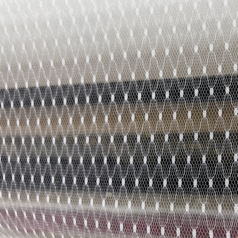 缘顺蕾丝波点满天星童装网纱面料