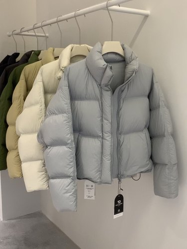 韩国东大门2025新款羽绒服女短款立领90白鸭绒泡芙面包服加厚外套