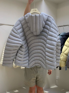 韩国东大门2025新款排骨羽绒服女连帽90白鸭绒一手长轻薄中长外套