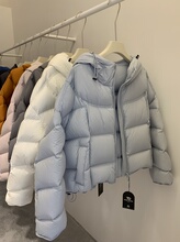 韩国东大门2025新款羽绒服女短款连帽95白鸭绒面包服加厚外套