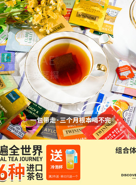进口果茶红茶混合茶包组合川宁迪尔玛多种口味英式袋泡茶学生提神