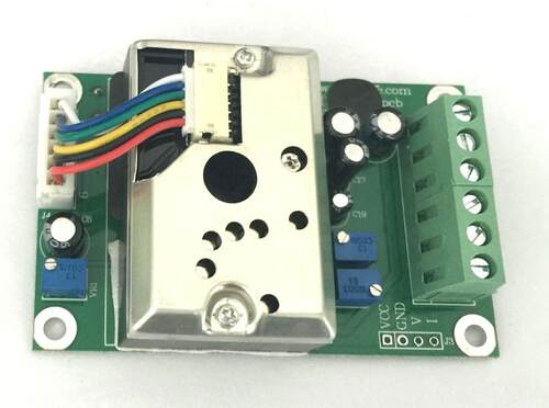 低成本夏普GP2Y1014M光学粉尘变送器,(输出0-10V,4-20MA)