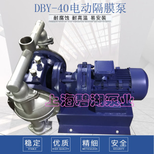 DBY 40双向隔膜泵304不锈钢PP塑料衬氟380V电动隔膜泵污水工业泵