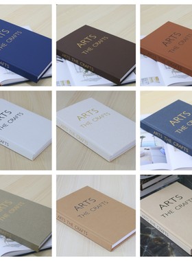 新样板房别墅酒店样板房装饰书硬壳翻面精装道具书彩色内页装饰书