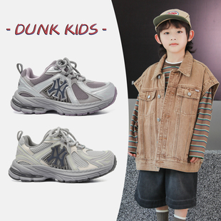 网面儿童运动鞋男童鞋子2026春夏季新款透气中大童老爹女童跑步鞋
