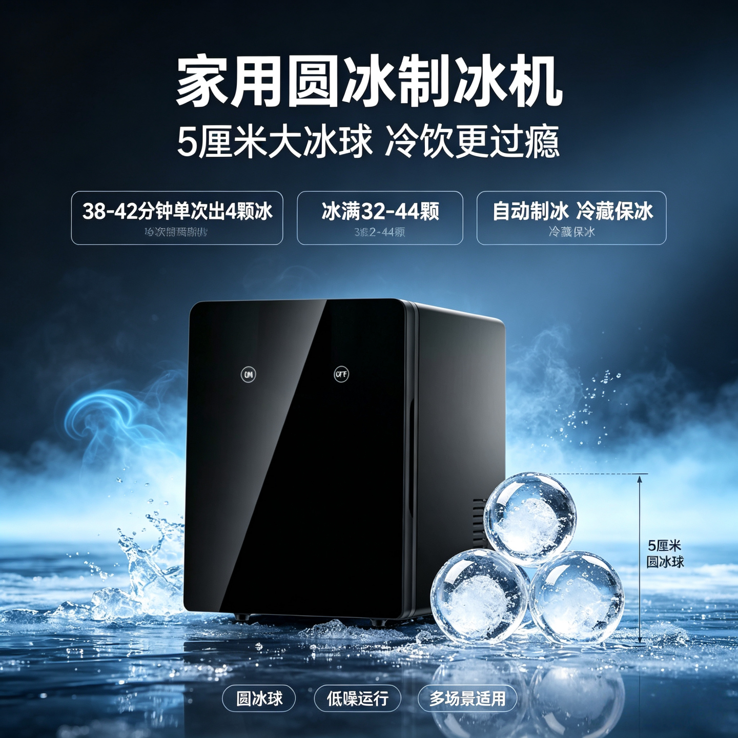 恒洋大圆冰球制冰机自动制冷低噪