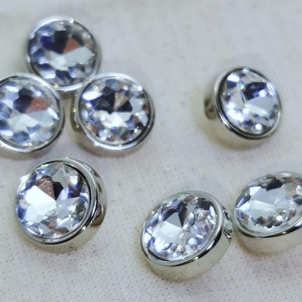 闪亮白色水晶小扣钻石男女士礼服衬衫纽扣连衣裙开衫手缝纽扣包邮