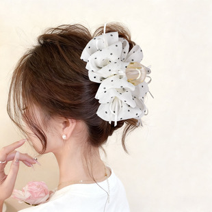 韩版时尚云朵泡泡抓夹女中号发卡夹子鲨鱼夹11cm发卡头饰2026新款