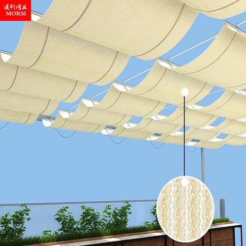 MORSI/漠斯伸缩波浪楼防晒棚天幕