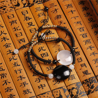 纯手工五子棋十成品相手链