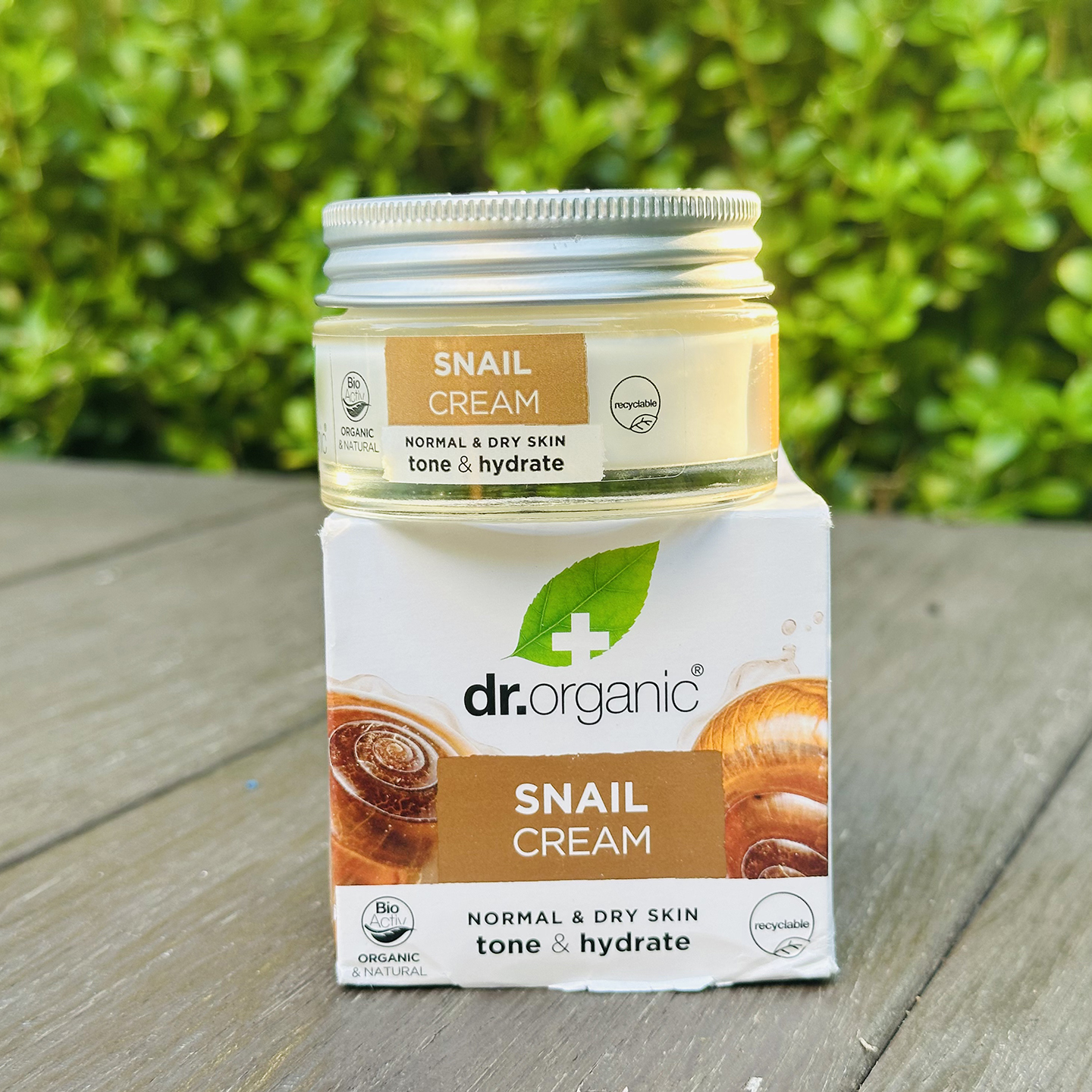 英国dr.orgnic蜗牛原液面霜精华保湿补水提亮舒缓抗衰老紧致抗皱