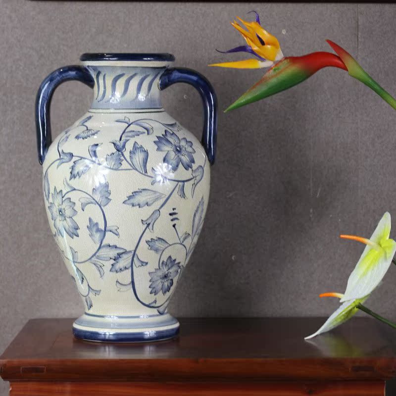 美式风意大利干花富贵竹软装饰品