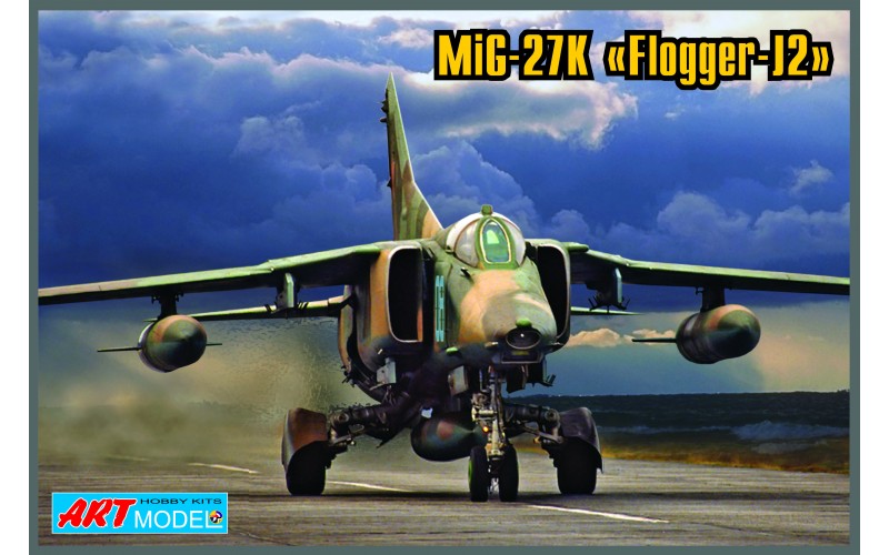 art7214苏联空军米格-27/mig-27k战斗轰炸机1/72塑料拼装飞机模型