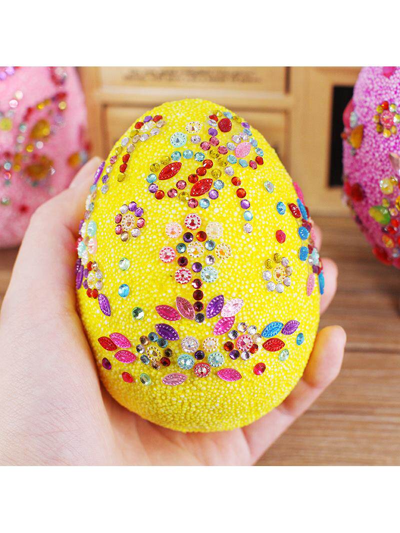 活节蛋见详情装饰礼兔子小鸡彩蛋篮子不织布雪花泥手工复材料彩包