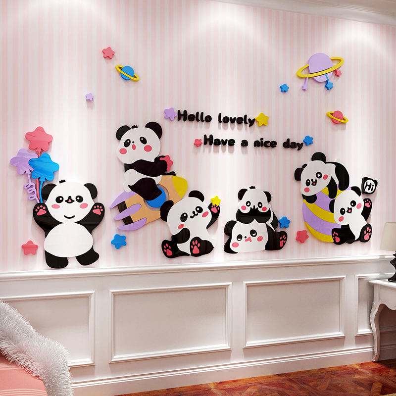 男孩卧室墙面装饰床头卡通背景