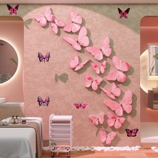 网红打卡拍照区布置美容院氛围甲高级感服装店背景形象墙面装饰画