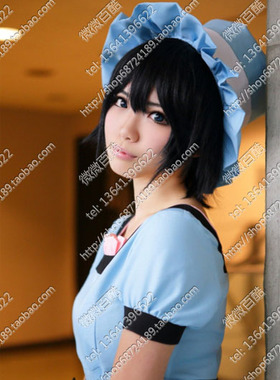 cosplay假发 命运石之门/椎名真由理/猎人小滴/反翘 黑色短发