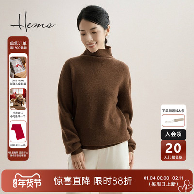 海尔曼斯长袖山羊绒羊绒衫