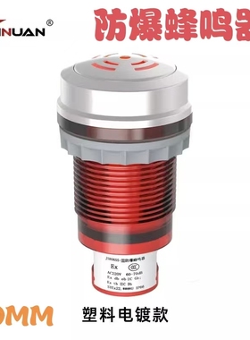 30mm开孔蜂鸣器JS8065S-B防爆防尘防水IP66闪光蜂鸣声光报警灯