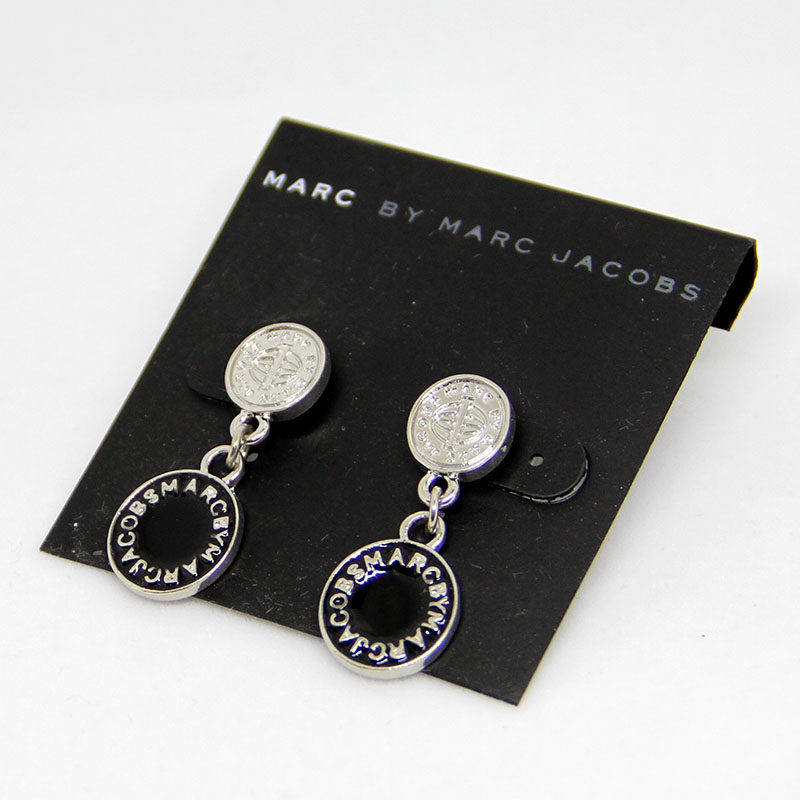 thumbnail for 39 carat European and American foreign trade jewelry mj mark new female trend classic fashion temperament dripping oil multi-color earrings