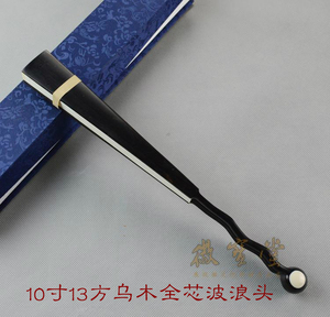 10寸13方大开方全乌木造型头折扇男式扇子礼品扇宣纸扇白纸礼品