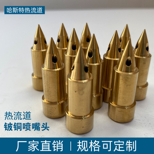 哈斯特热流道喷嘴头铍铜头热喷嘴芯可定制合金热嘴热流道配件