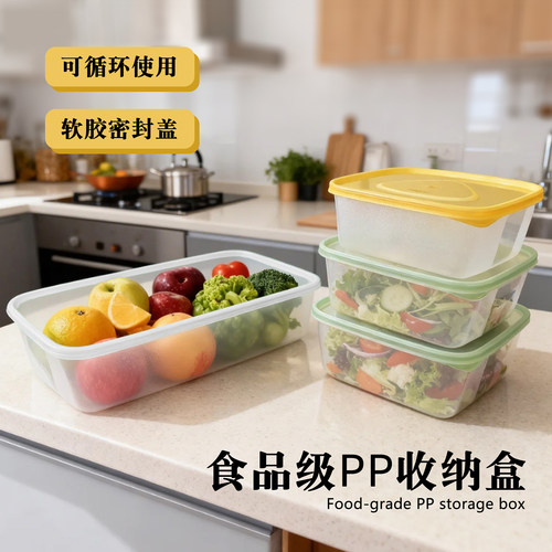 食品级pp冷冻储物保险收纳盒子