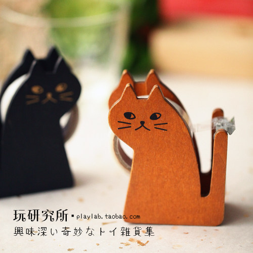 日D文房雜貨  猫咪胶带底座 （两款选）,文具电教/文化用品/商务用品,胶带/胶纸/胶条,淘宝优惠券,粉丝福利购,淘宝优惠卷