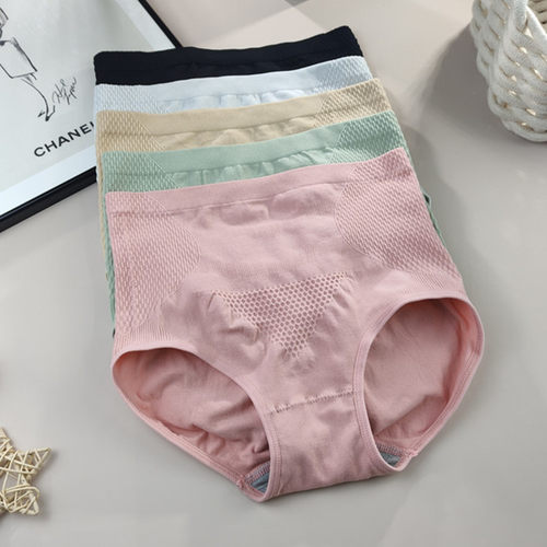 中高腰无缝高弹力内裤石墨烯抗菌