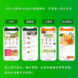 商家小程序APP软件平台定制电子商城收银购物网站开发CRM软件系统
