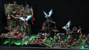 战锤AOS细节场景金人与鼠人对战场景地形（非现货）可接代工