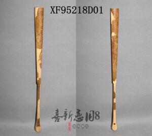 XF95218D01 湘妃竹折扇 苏州制作 9.5寸2.0口18方 送苏制超薄扇面