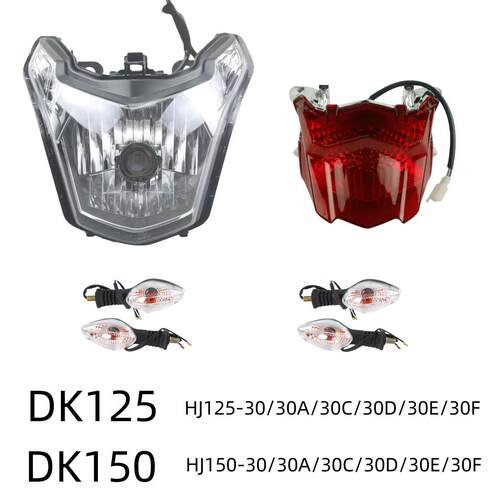 适用豪爵DK125/S DK125/S原装大灯总成HJ125/HJ150-30转向灯尾灯