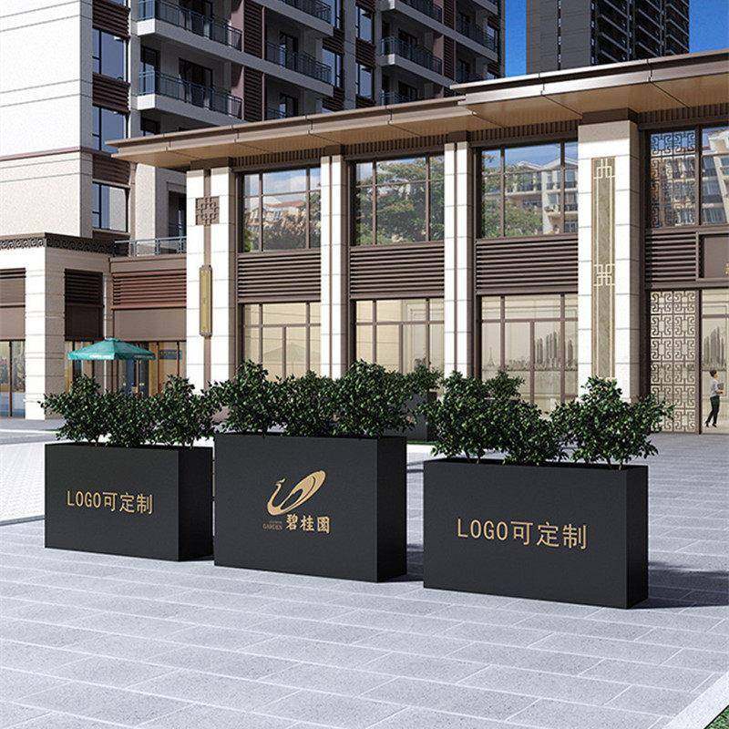 户外铁艺花箱组合商业街售楼部广场花槽市政长方形花坛道路立体箱,商业/办公家具,花坛/花箱,淘宝优惠券,粉丝福利购,淘宝优惠卷