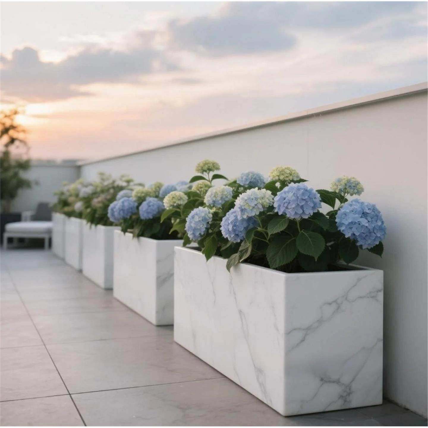 户外不锈钢大理石纹花箱组合长方形铁艺种植箱庭院外摆花槽,商业/办公家具,花坛/花箱,淘宝优惠券,粉丝福利购,淘宝优惠卷