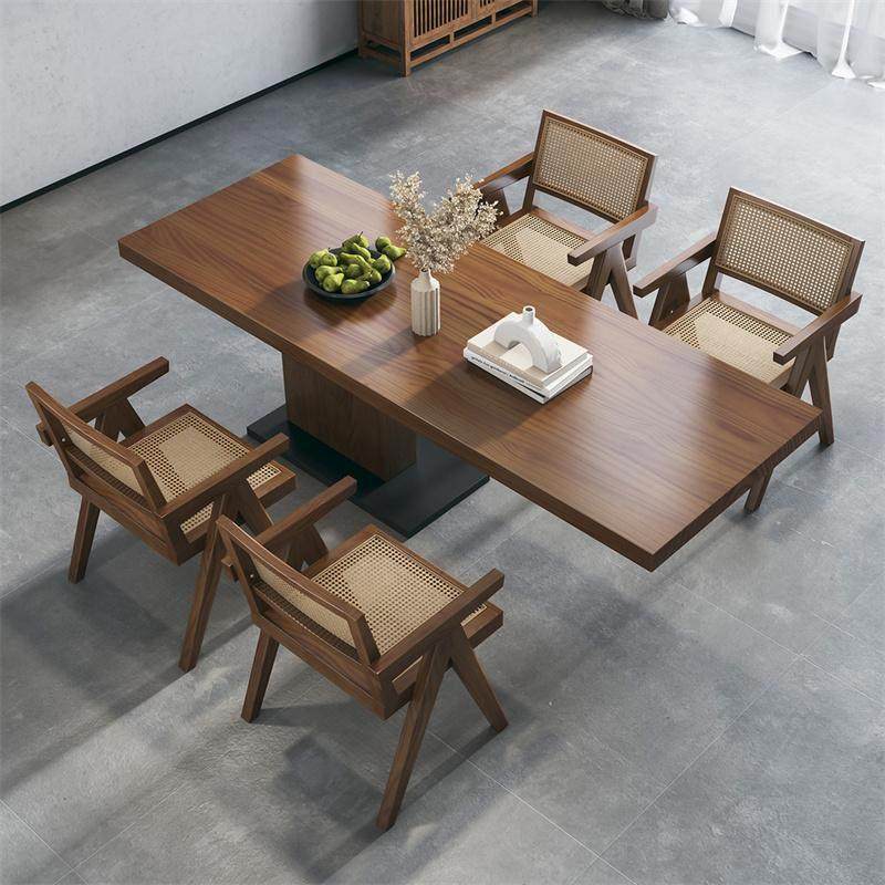 北欧实木创意吃饭桌子客厅家用大板桌子极简中岛台餐桌长条桌设计,住宅家具,实木餐桌,淘宝优惠券,粉丝福利购,淘宝优惠卷