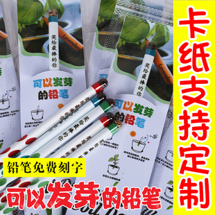 种子铅笔单支包装发芽笔可以种的植物笔创意礼品铅笔免费刻字