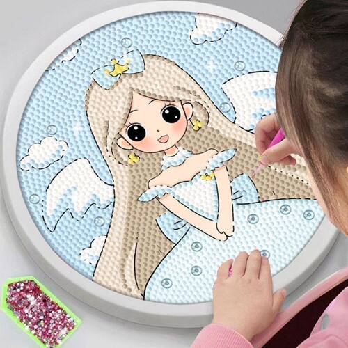 水晶公主钻石画高颜值女孩玩具