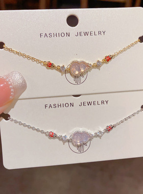 小众时尚简约新中式镶钻招财葫芦手链个性轻奢百搭设计感手饰