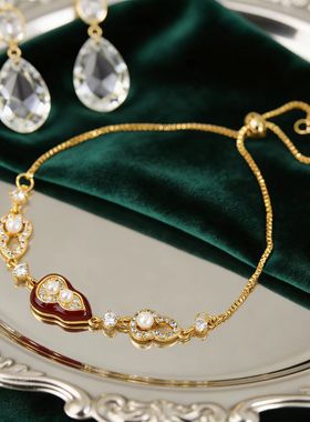 新中式三生福禄葫芦手链女时尚轻奢小众精致感本命年福禄手饰