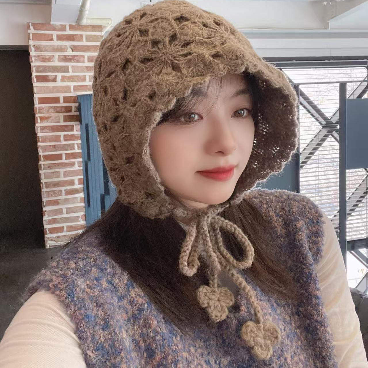 韩国东大门代购针织帽毛线帽女冬