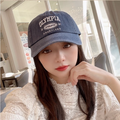 东大门软顶鸭舌帽6色字母帽防晒