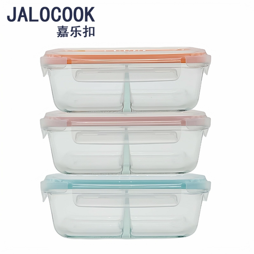 JALOCOOK嘉乐扣玻璃饭盒微波炉加热分隔上班族带饭保鲜盒成人便当