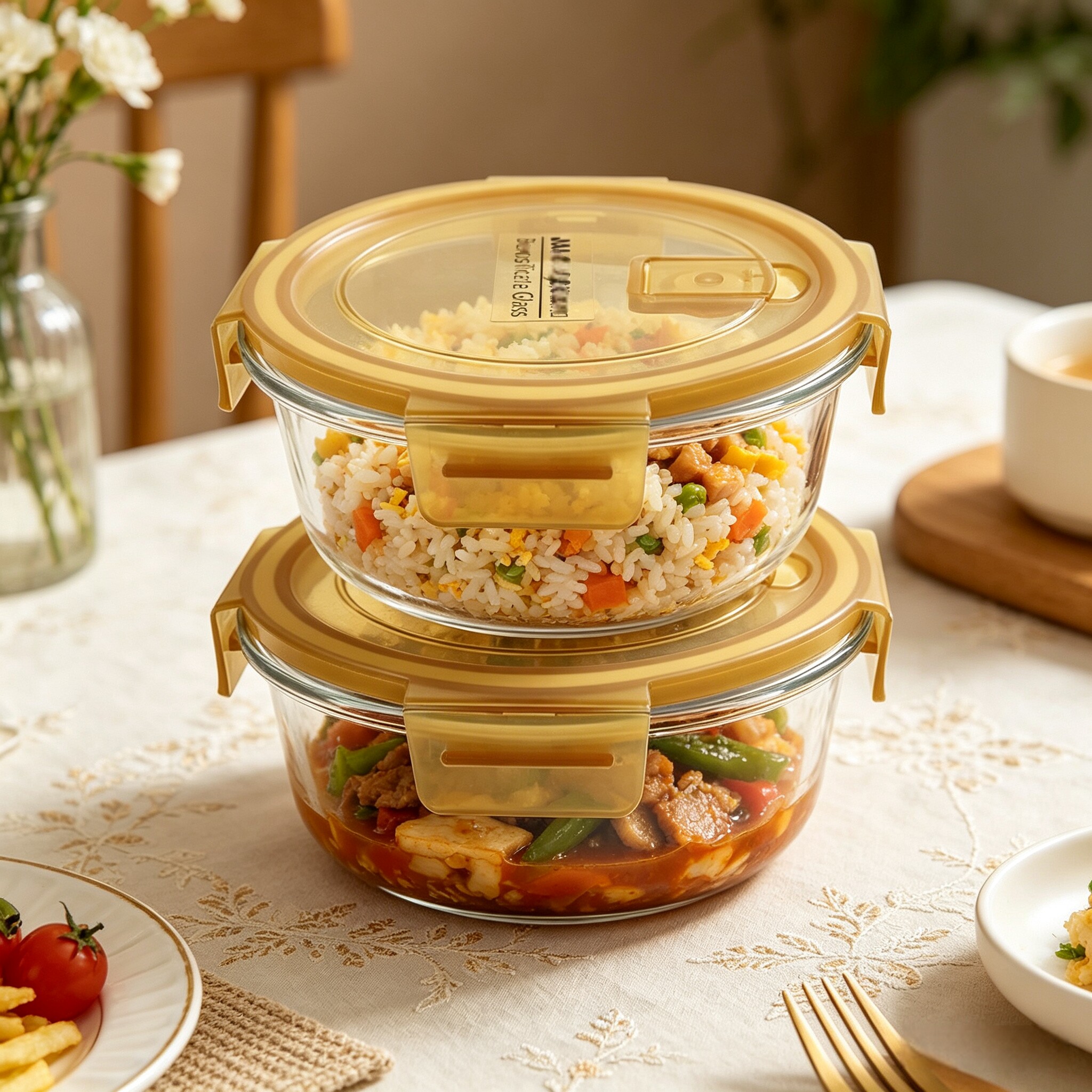 JALOCOOK嘉乐扣玻璃饭盒微波炉加热专用上班族带饭餐盒便当保鲜盒