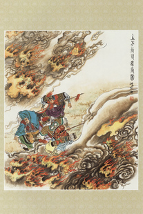 三国演义故事 三国故事 上方谷司马受困 饭店居家装饰画