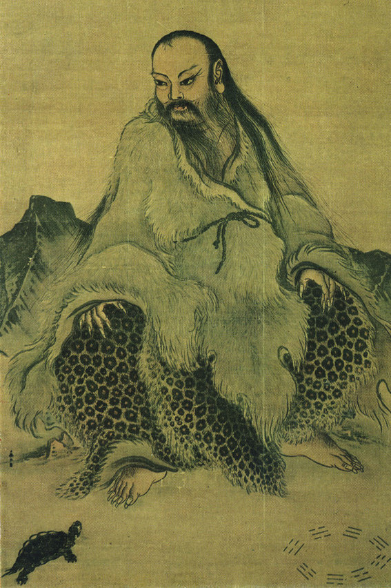 人皇伏羲 民间传说人物 古代神话人物 华夏始祖 饭店居家装饰画